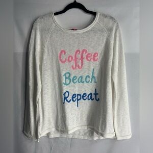 Lilly Pulitzer Women's White Graphic Sweater size L brand new W /tags